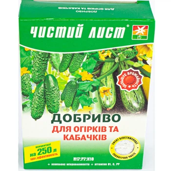 Добриво Чистий аркуш для огірків та кабачків 300 г