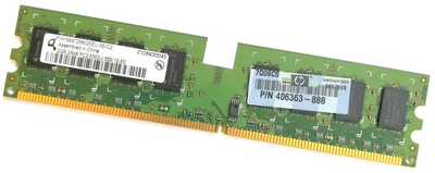 Оперативная память Qimonda DDR2 2Gb 667MHz PC2 5300U 2R8 CL5 (HYS64T256020EU) Б/У