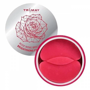Осветляющие гидрогелевые патчи с экстрактом вина TRIMAY Rose Wine Brilliant Brightening Eye Patch