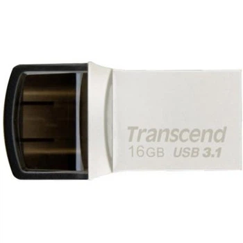 USB флеш накопитель Transcend 16GB JetFlash 890S Silver USB 3.1 (TS16GJF890S)