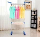 Сушарка складна для білизни GARMENT RACK Вертикальна пересувна стійка-сушарка для сушіння промов та білизни, на коліщатках 41269/9 - зображення 5