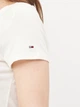 Футболка хлопковая женская Tommy Hilfiger 9563.3 L Бежевая - изображение 5