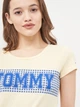 Футболка хлопковая женская Tommy Hilfiger 9740.4 S Желтая - изображение 4