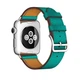Ремінець Hermes Leather Loop для Apple Watch Series 1/2/3/4/5/6 38mm/40mm Green (LC-0304) - зображення 1