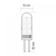 Світлодіодна лампа капсула HOROZ MIDI, G4, 1.5W LED, 110Lm, 2700K (5739) - зображення 2