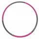 Обруч массажный Hula Hoop SportVida 90 см SV-HK0215 Grey-Pink - (F_227814) - изображение 4