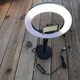 Кільцева Led лампа RinG Light 16 см на круглому штативі 30 см з тримачем для смартфона Чорна WN20 - зображення 5
