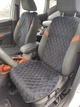 Комплект накидок AMI.AUTO з Еко-Замші ПРЕМІУМ на сидіння Audi A2 8Z 1999-2005 чорні з синім рядком - зображення 3