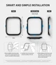 Накладка Ringke Bezel Styling для Apple Watch 4/5 44mm Glossy Black - зображення 4