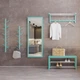 Вешалка настенная Fenster NVD-02 Бирюзовая 32x100x25 - изображение 2