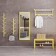 Вешалка настенная Fenster NVD-02 Жёлтая 32x100x25 - изображение 3