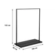 Вішалка стійка для одягу Fenster Квадро 2 Венге (С) 122×100×40 - изображение 4