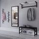 Вешалка настенная Fenster NVD-02 Чёрная 32x100x25 - изображение 5