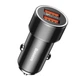 Автомобільний зарядний пристрій Baseus Small Screw Dual-USB Quick Charge Car Charger 36W Швидка зарядка QC 3.0 Чорний - зображення 2