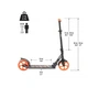 Детский самокат Oxelo MID 7 Black/Orange - зображення 8
