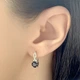 Серебряные серьги с натуральным сапфиром 1.553ct (1930915) - изображение 3
