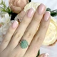 Серебряные серьги с натуральным изумрудом 2.245ct (1234839) - изображение 2