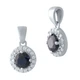 Серебряная подвеска с сапфиром 0.905ct (2021841) - изображение 1