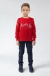 Різдвяний світшот для хлопчика Олені Red 98 UKRS-6612Х UkrGlamour - изображение 5