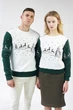 Чоловічий вишитий світшот Олені Green XXL UKRS-9919 UkrGlamour - изображение 2
