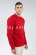Різдвяний чоловічий світшот Олені Red XXL UKRS-9916 UkrGlamour - изображение 5