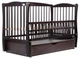 Кровать Babyroom Еліт маятник, ящик, откидной бок DEMYO-5 бук венге - изображение 2