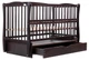 Кровать Babyroom Еліт маятник, ящик, откидной бок DEMYO-5 бук венге - изображение 3