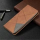 Чехол-книжка с кармашками UniCase Geometric Pattern для Xiaomi Redmi Note 8 Pro - Coffee - изображение 8