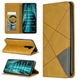 Чехол-книжка с кармашками UniCase Geometric Pattern для Xiaomi Redmi Note 8 Pro - Brown - изображение 1
