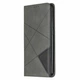 Чехол-книжка с кармашками UniCase Geometric Pattern для Xiaomi Redmi Note 8 Pro - Grey - изображение 2