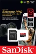 Карта памяти microSD 32Gb SanDisk Extreme Pro Class 10 UHS-I U3 V30 A1 + SD адаптер (SDSQUNC-032G-GN6MA) - изображение 2