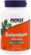 Suplement diety Now Foods Selen 100 mcg 250 tabletek (733739014825) - obraz 1