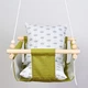 Тканевые подвесные качели Infancy Короны Зеленые - изображение 1