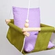 Тканевые подвесные качели Infancy Горох Фиолетово-зеленые - изображение 3