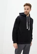 Худі Solo спортивне оверсайз на флісі One Size Чорний Mn1026 - зображення 2