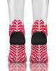 Спортивные компрессионные гольфы Sesto Senso Sport Kompression 35-38 Бело-красный с черным (sns0155) - изображение 3
