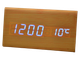 Настольные LED часы VST-861 бежевый корпус с синей подсветкой - изображение 1