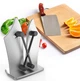 Точилка для кухонных ножей Stenson Bavarian Edge Knife Sharpener, ножеточка стальная Japan Steel настольная ручная (G178631) - изображение 1