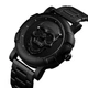 Мужские часы Skmei Skull 9178 Черные с черным черепом - изображение 2
