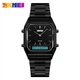 Мужские часы Skmei Tango 1220 Черные с черним циферблатом - изображение 3