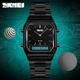 Мужские часы Skmei Tango 1220 Черные с черним циферблатом - изображение 5