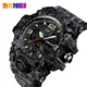 Тактические военные часы Skmei Premium 56710 (Серия Military) Черные с серым - изображение 4