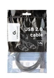 Кабель Cablexpert (CCP-USB2-АМРАНКУ-1.5 M) USB2.0 A - USB2.0 A, 1.5 м, чорний - зображення 2