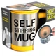 Кружка мешалка с крышкой Self Stirring mug 350 мл желтая - изображение 3