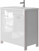 Тумба підлогова JUVENTA Brooklyn Br-80 біла з умивальником Soft-80 - зображення 1
