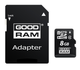 Карта памяти MicroSDHC 8GB Class 4 GOODRAM + SD-adapter (M40A-0080R11) - изображение 1