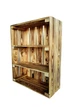 Ящик дерев'яний обпалений для зберігання з 2 полицями ECO WoodBox (ДхШхВ:50*40*16) - зображення 1