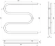 Полотенцесушитель водяной LARIS Змеевик 30 PC3 700х600 G1/2" - изображение 4