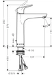 Смеситель для раковины HANSGROHE Focus ComfortZone 31608000 с донным клапаном - изображение 12