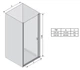 Душевая дверь RAVAK CHROME CSD1-80 Transp Polished Aluminium 0QV40C00Z1 - изображение 5